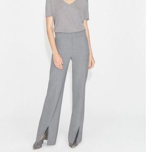 Halston Heritage Slit Front Straight Leg Pants